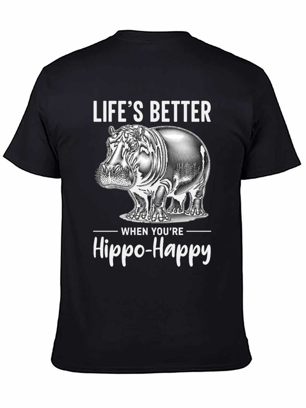 Hippo-Happy Graphic Tee