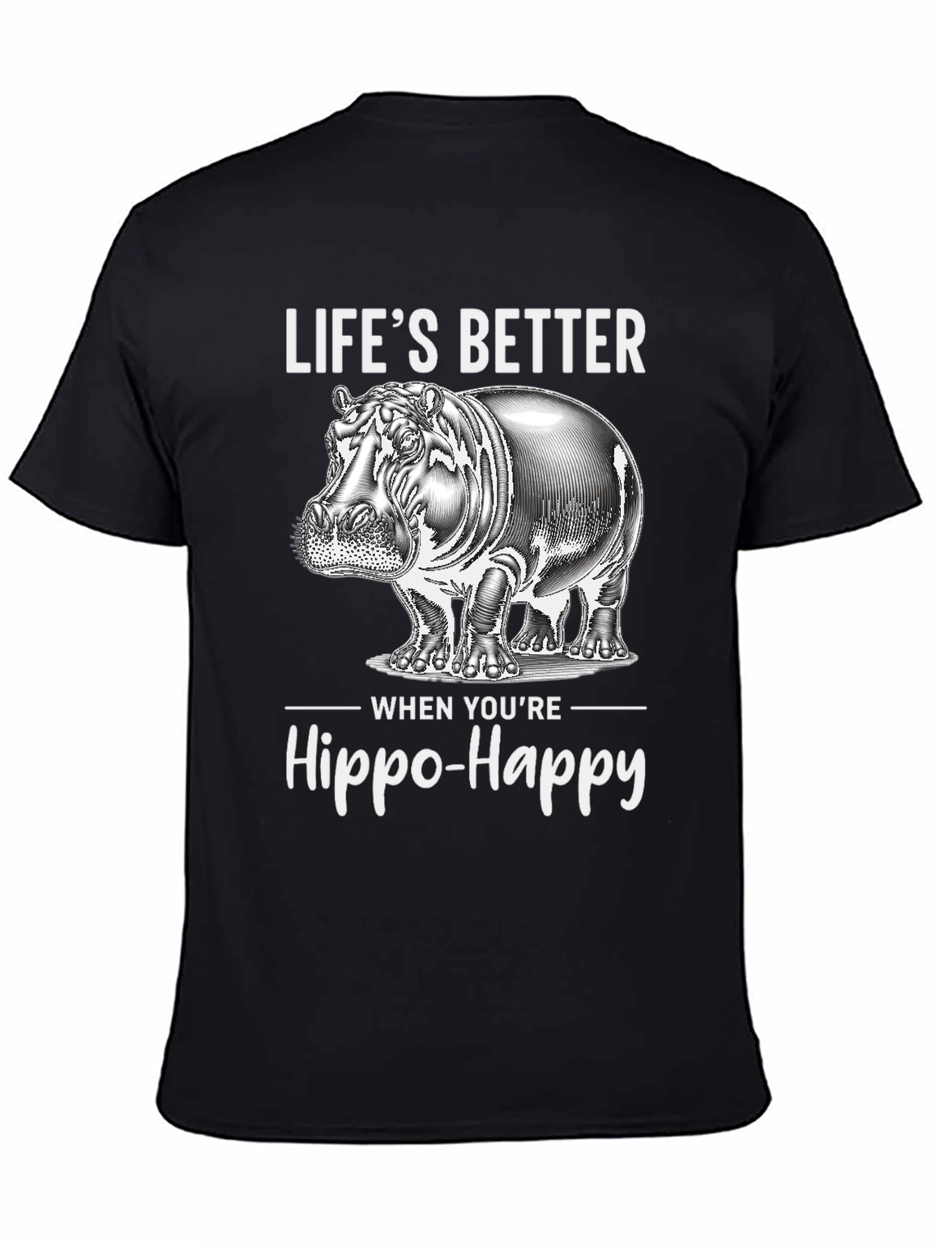 Hippo-Happy Graphic Tee