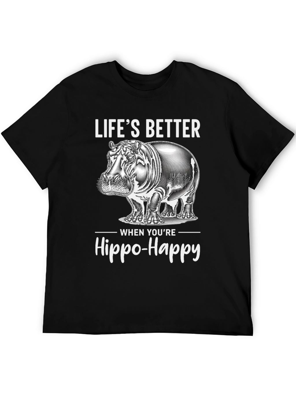 Hippo-Happy Graphic Tee