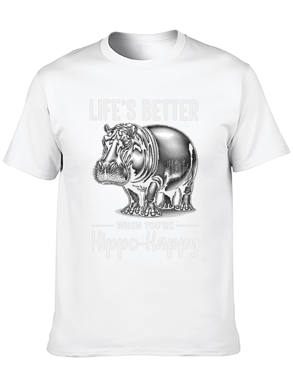 Hippo-Happy Graphic Tee