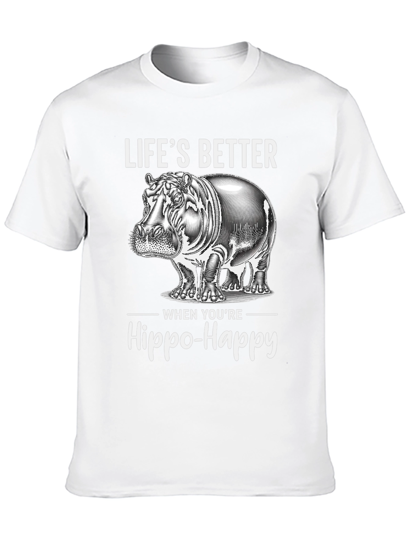 Hippo-Happy Graphic Tee