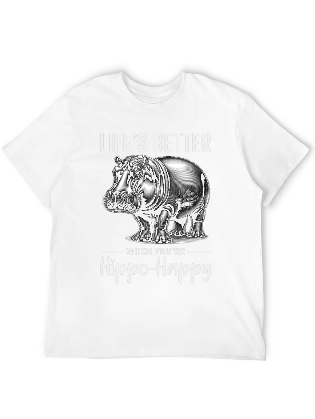 Hippo-Happy Graphic Tee