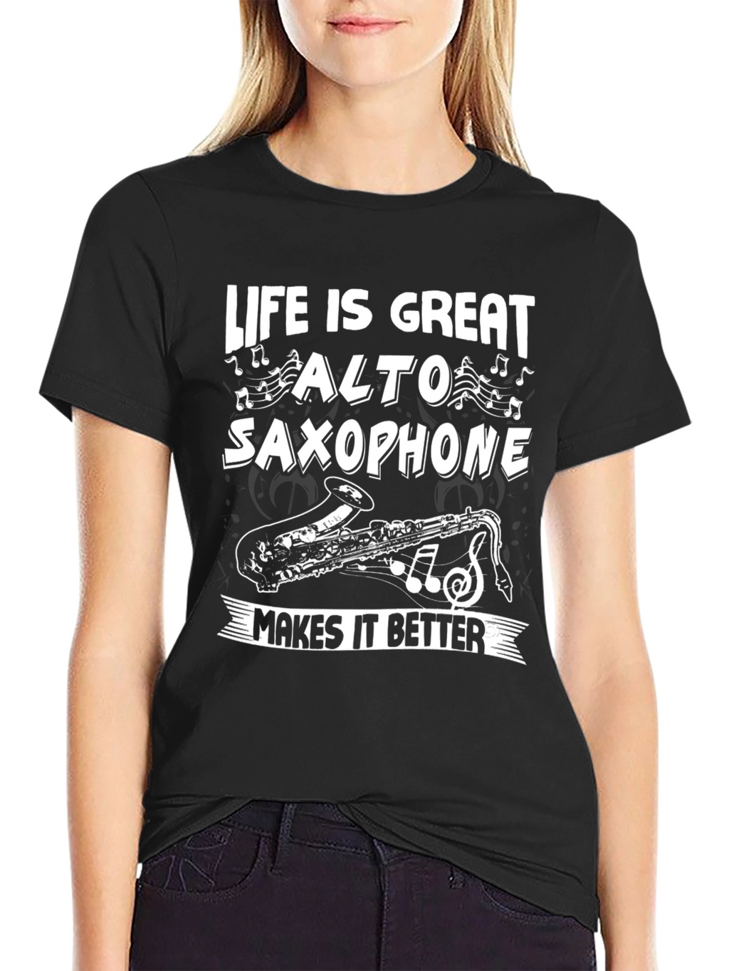 Life is Great Alto Saxophone T-Shirt