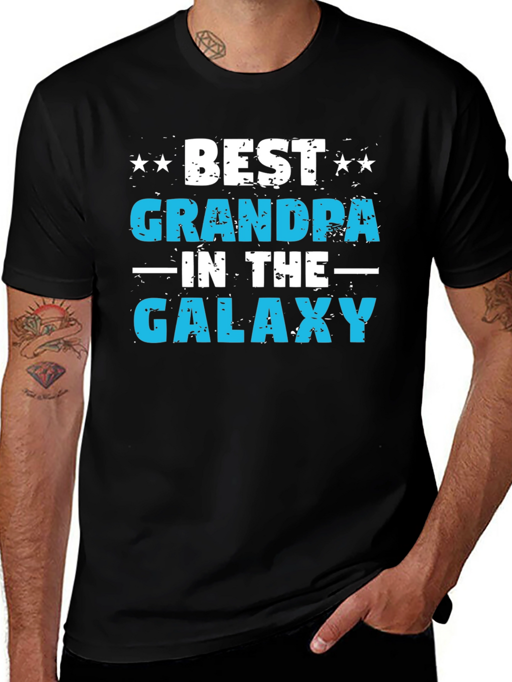 Best Grandpa in the Galaxy Graphic T-Shirt