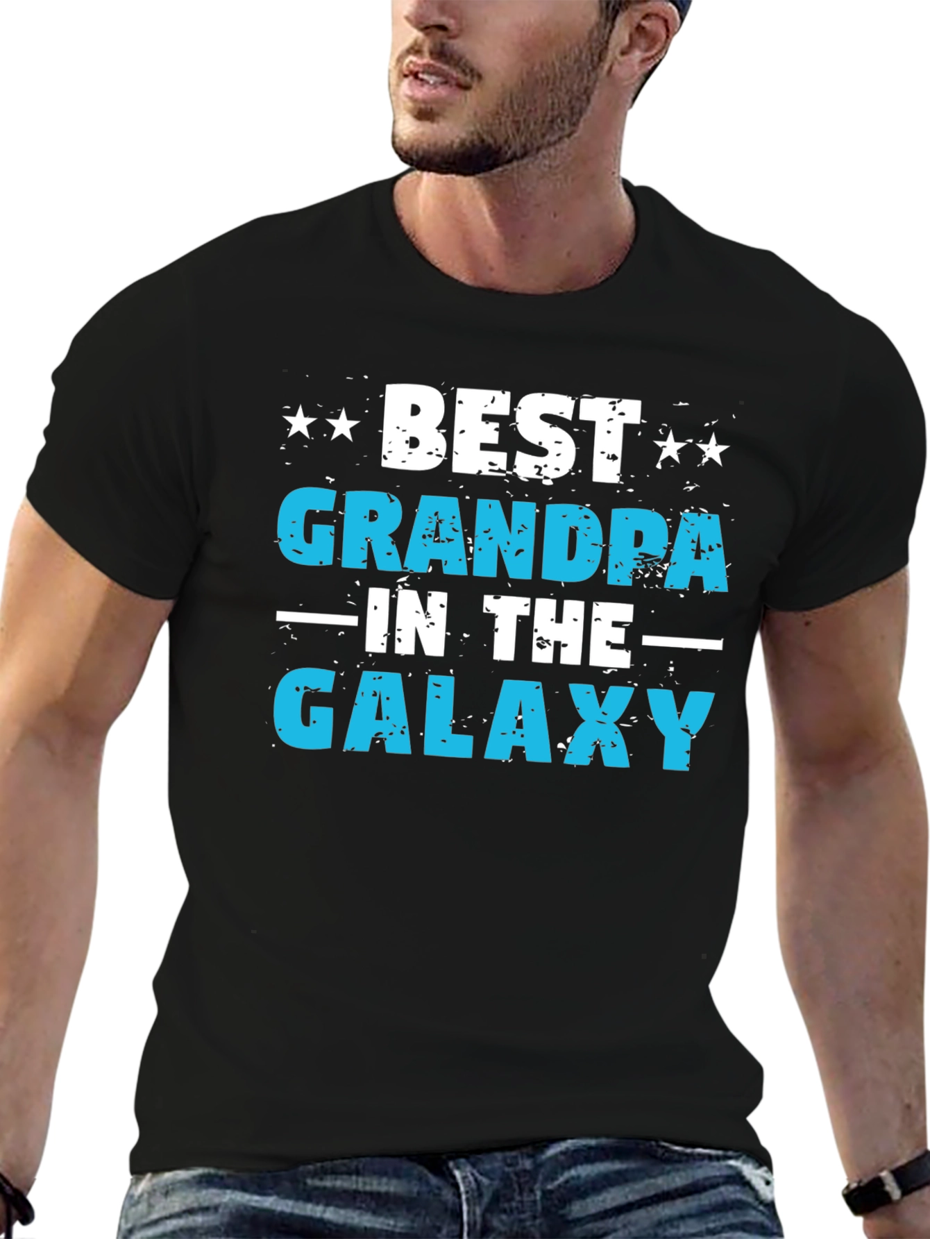 Best Grandpa in the Galaxy Graphic T-Shirt