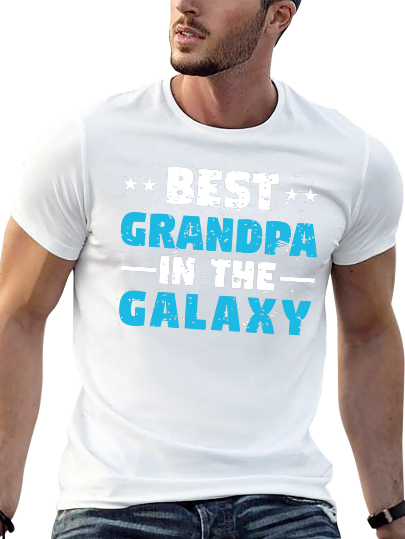 Best Grandpa in the Galaxy Graphic T-Shirt