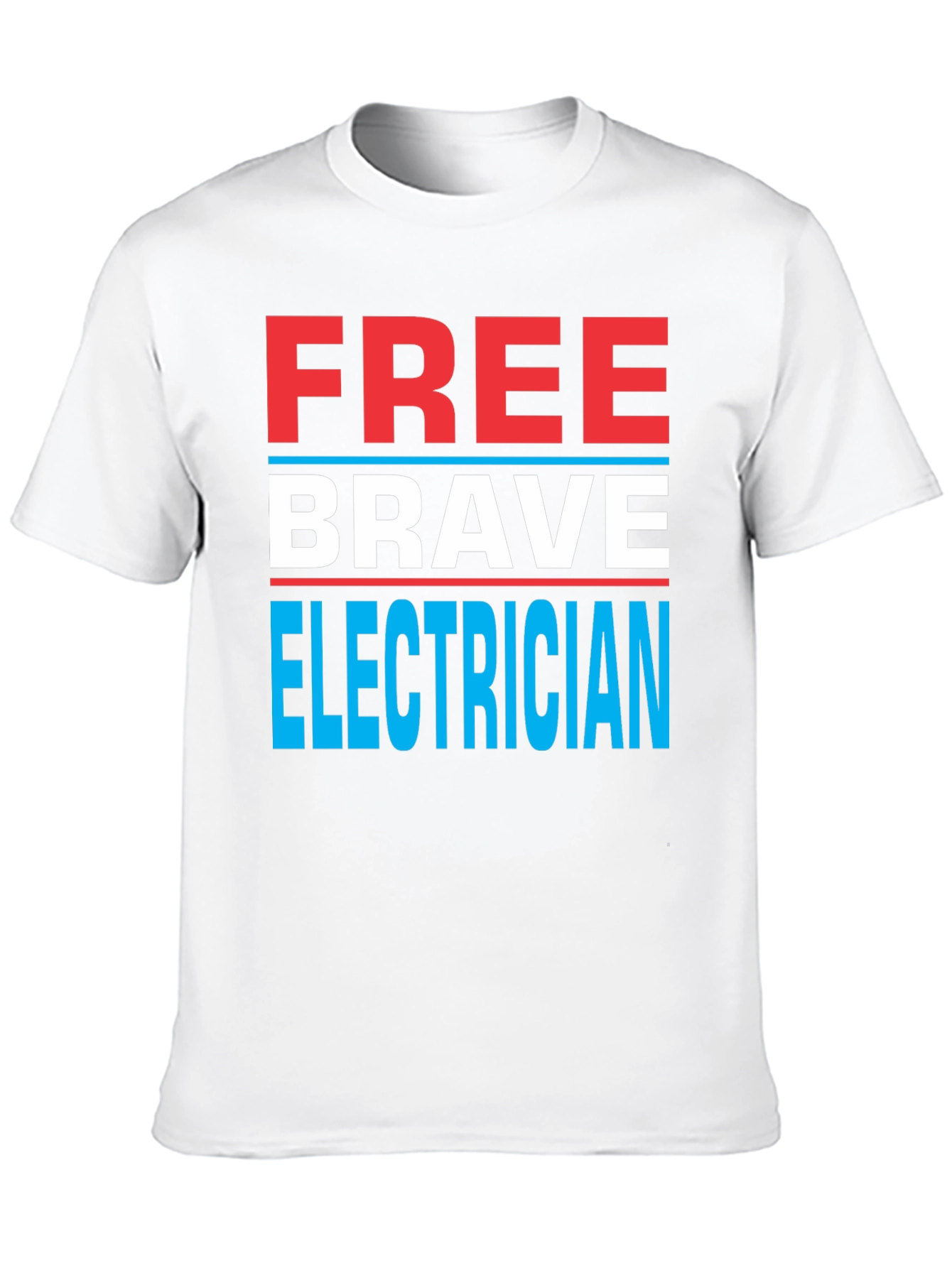 Free Brave Electrician Graphic Tee