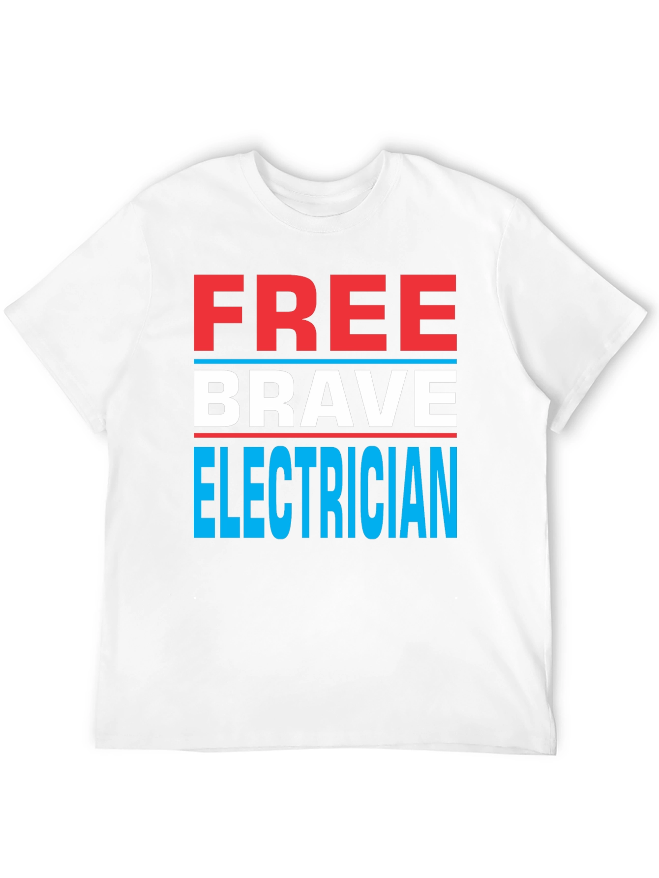 Free Brave Electrician Graphic Tee