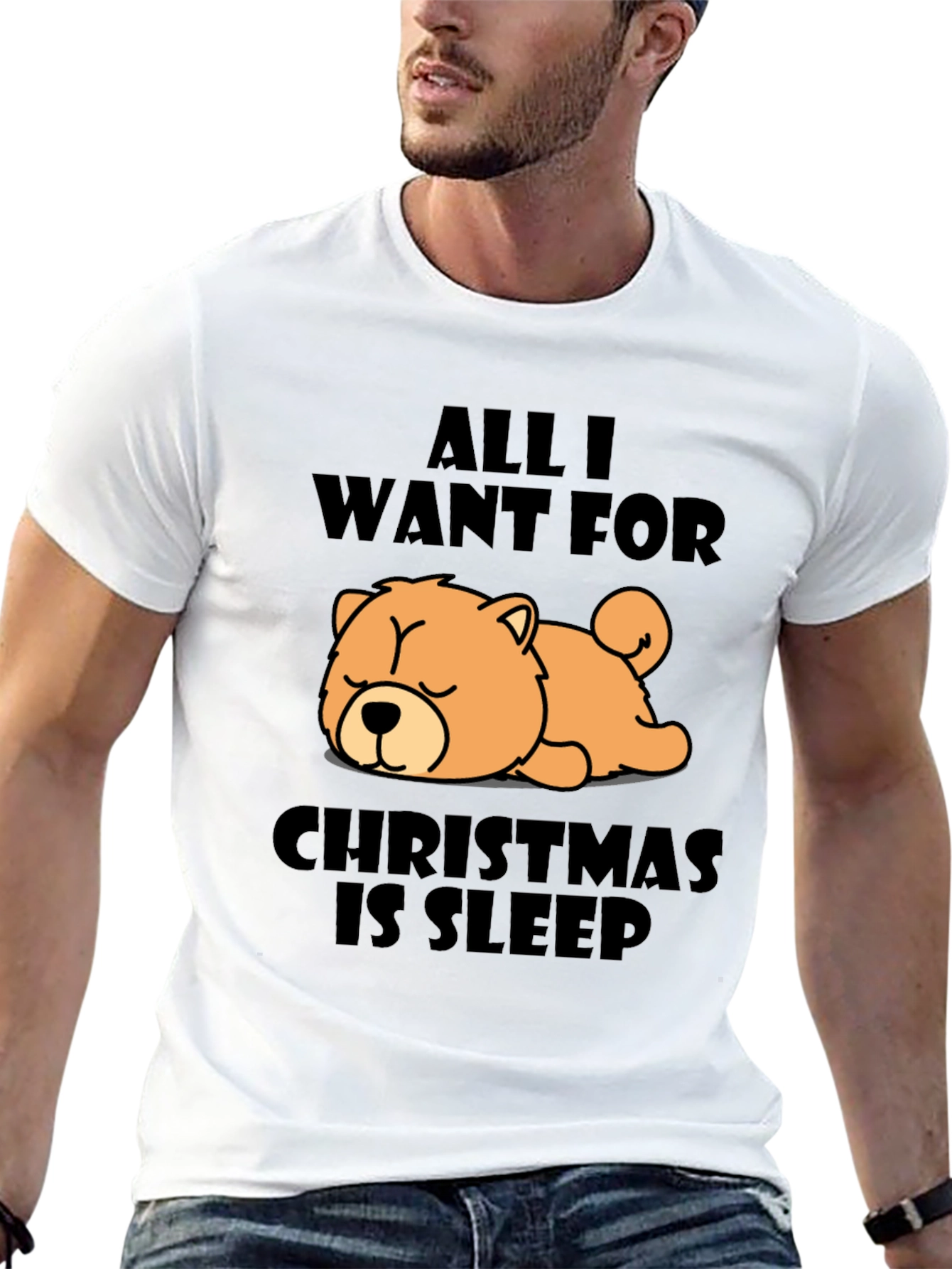 All I Want For Christmas Sleep T-Shirt