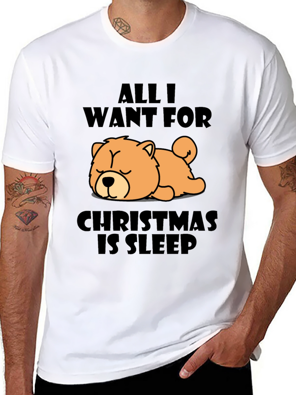 All I Want For Christmas Sleep T-Shirt