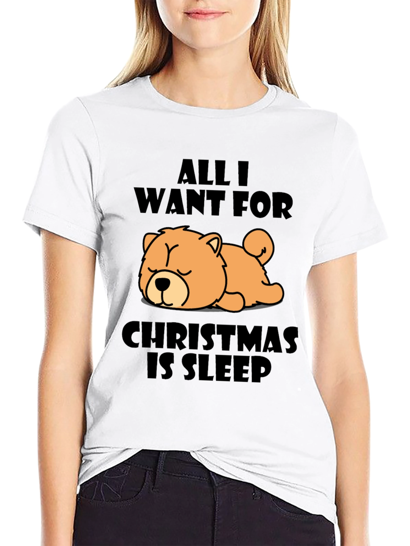 All I Want For Christmas Sleep T-Shirt