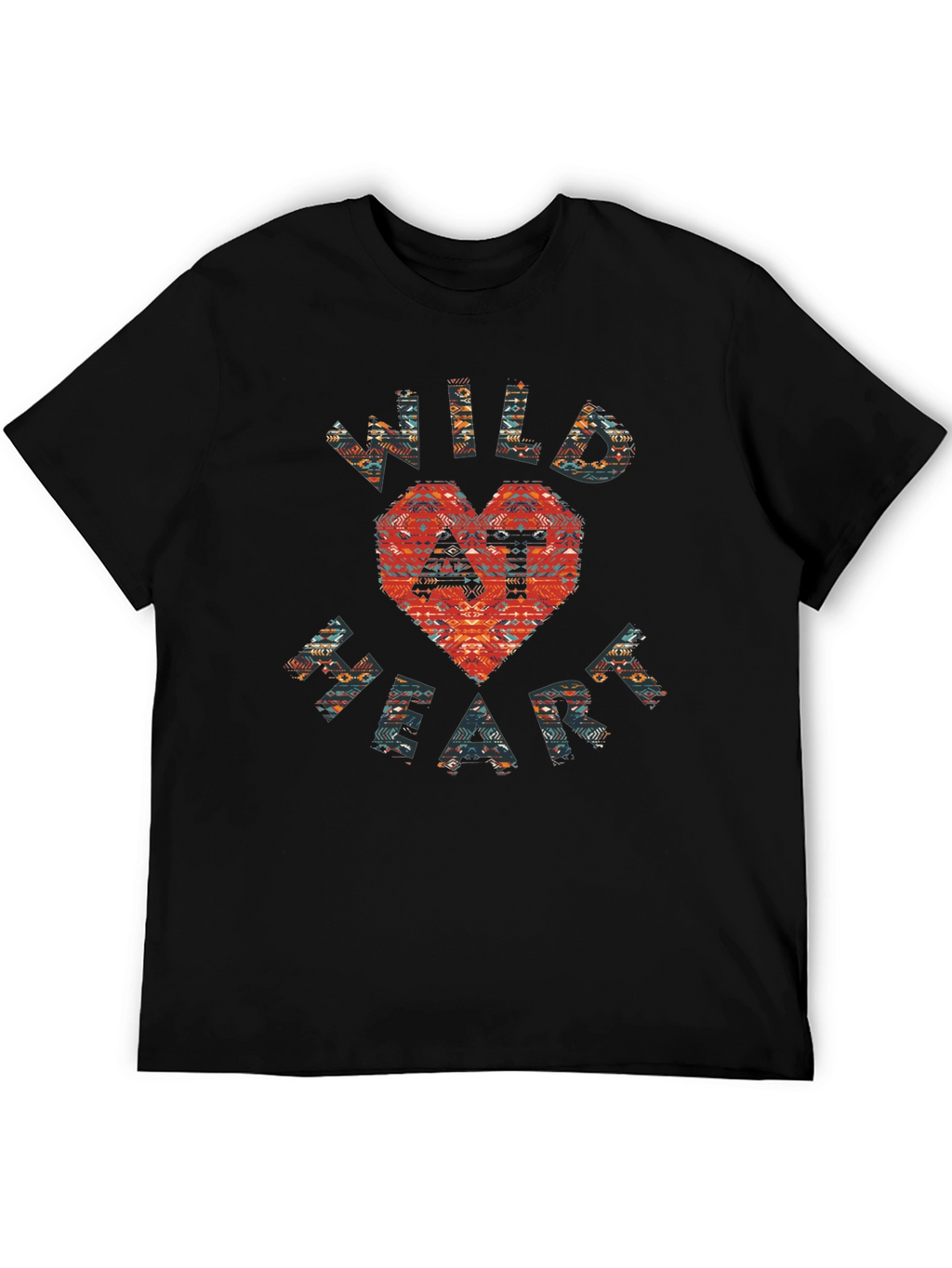 Wild At Heart Graphic Print Crew Neck T-Shirt