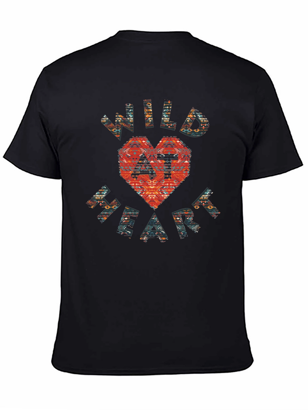 Wild At Heart Graphic Print Crew Neck T-Shirt