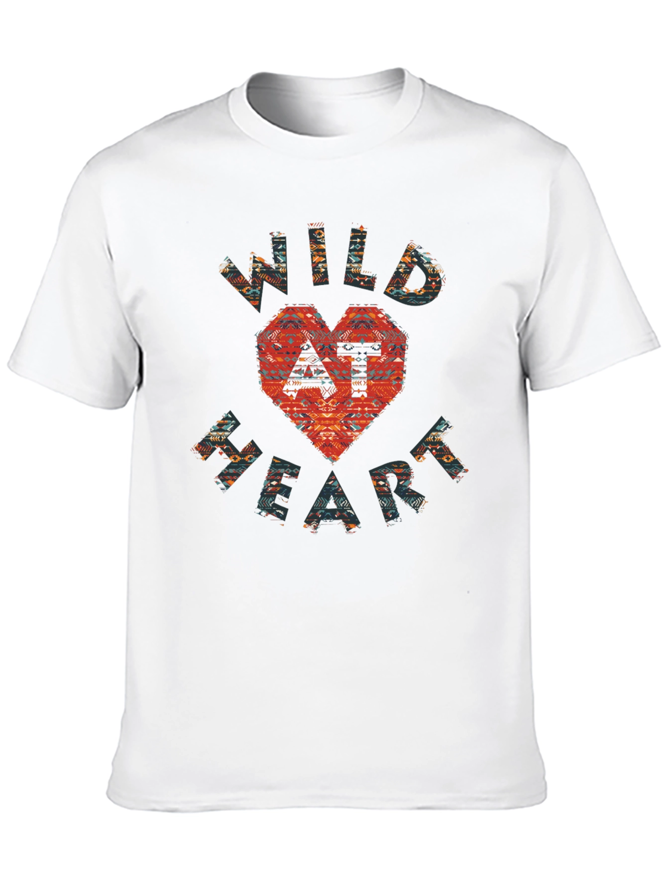 Wild At Heart Graphic Print Crew Neck T-Shirt