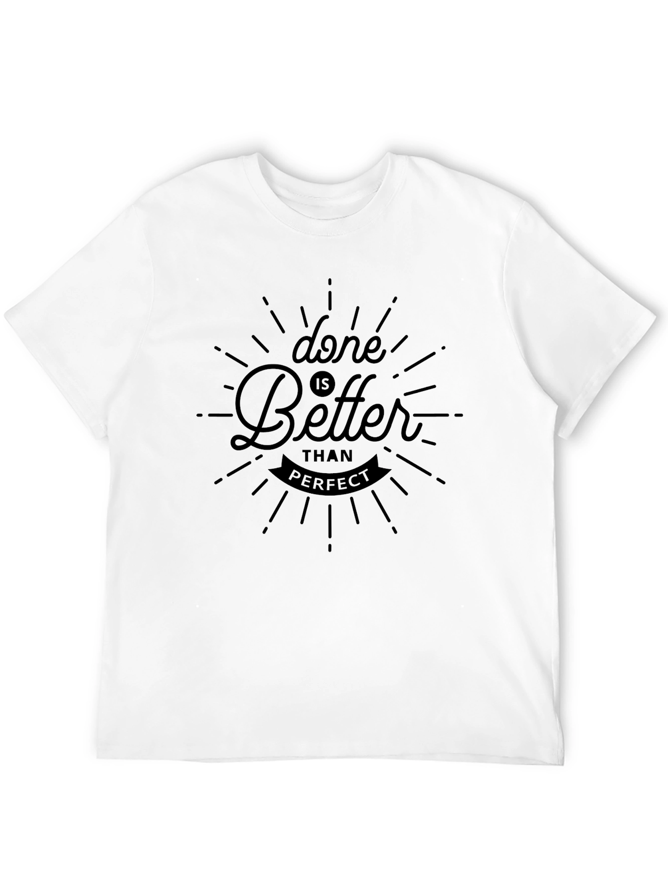 Done is Better Graphic Tee - Black