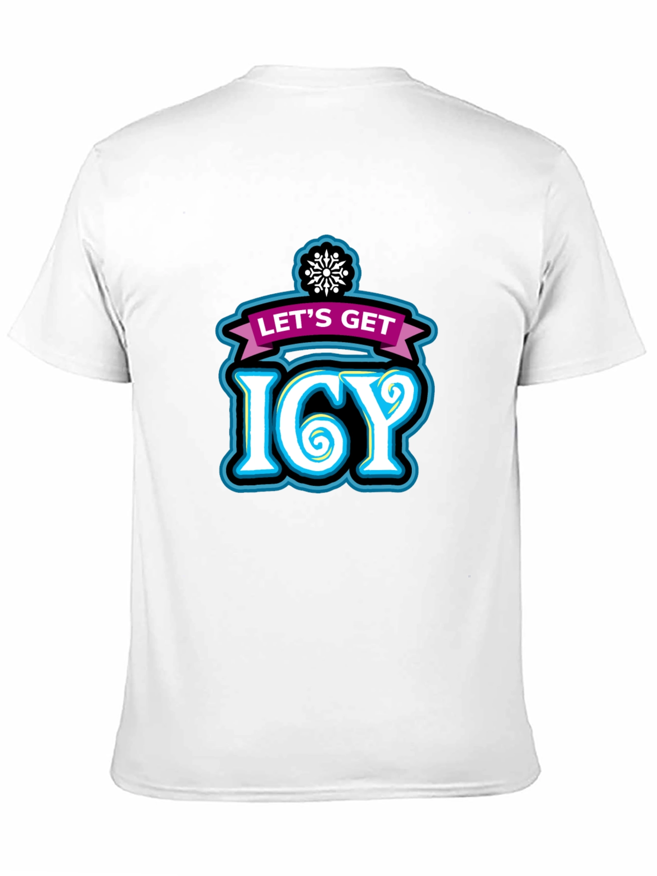 Lets Get Icy Graphic Tee - Winter Party Shirt