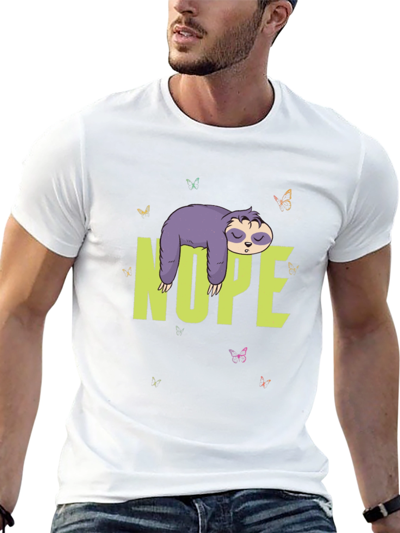 Nope Sloth T-Shirt - Lazy Days