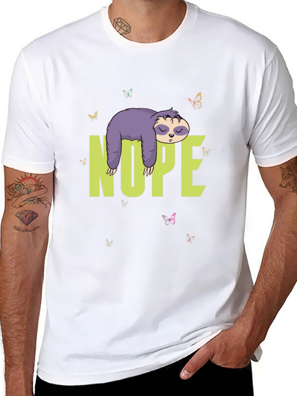 Nope Sloth T-Shirt - Lazy Days