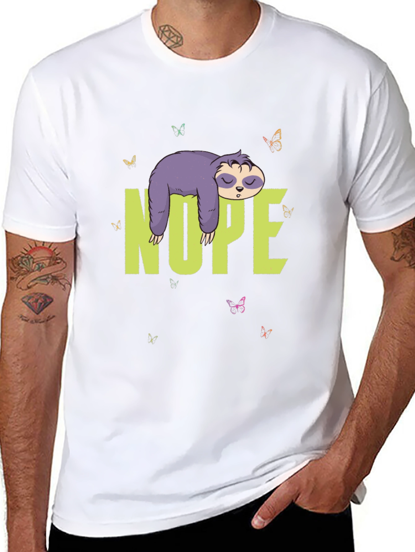 Nope Sloth T-Shirt - Lazy Days