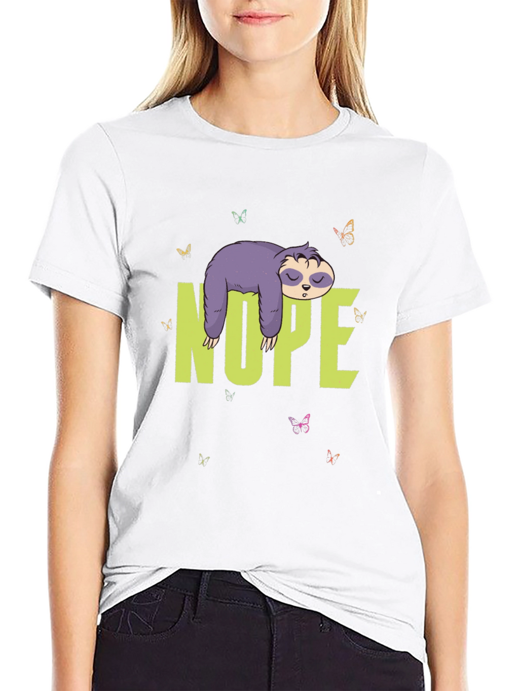 Nope Sloth T-Shirt - Lazy Days