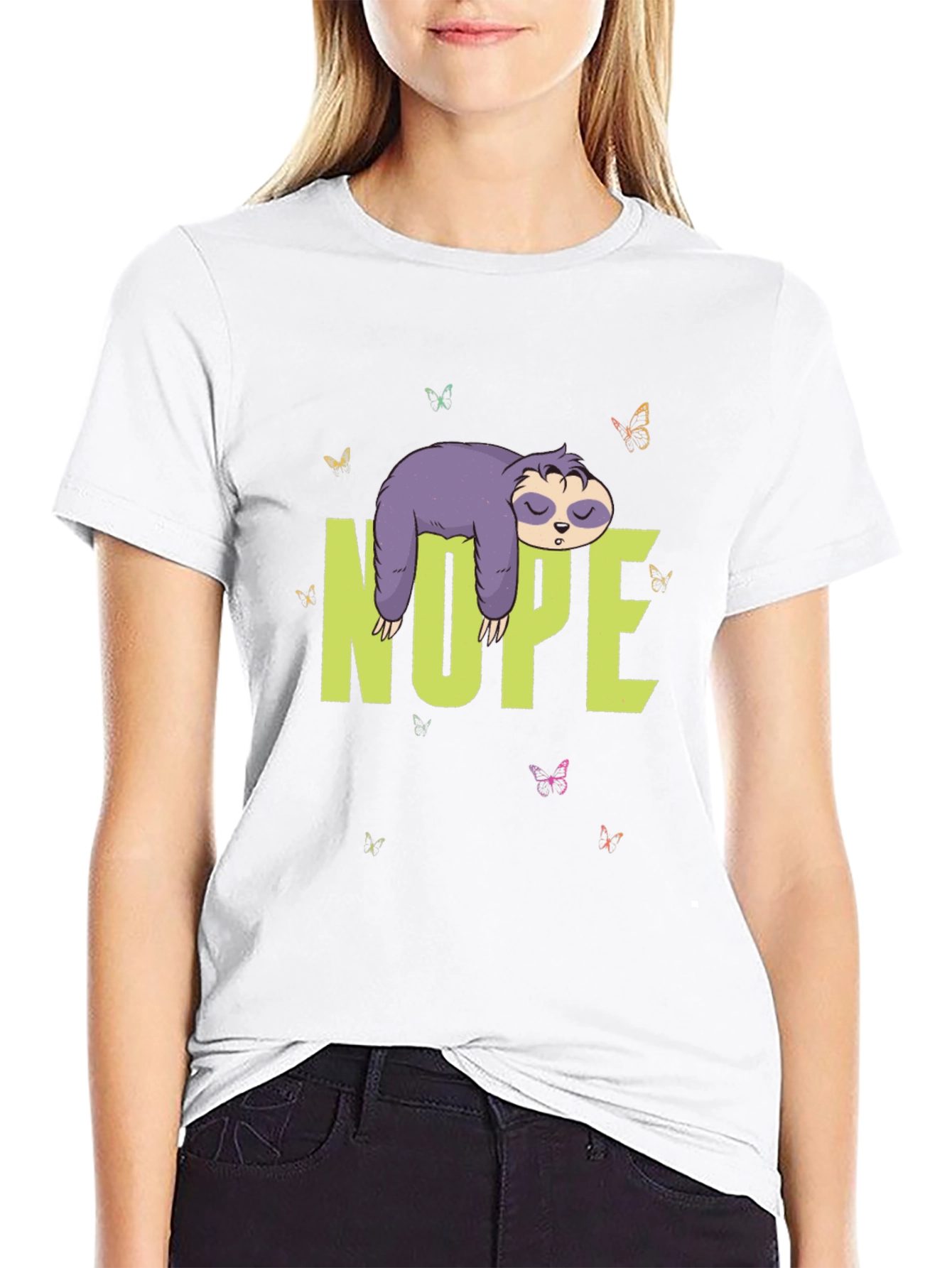 Nope Sloth T-Shirt - Lazy Days