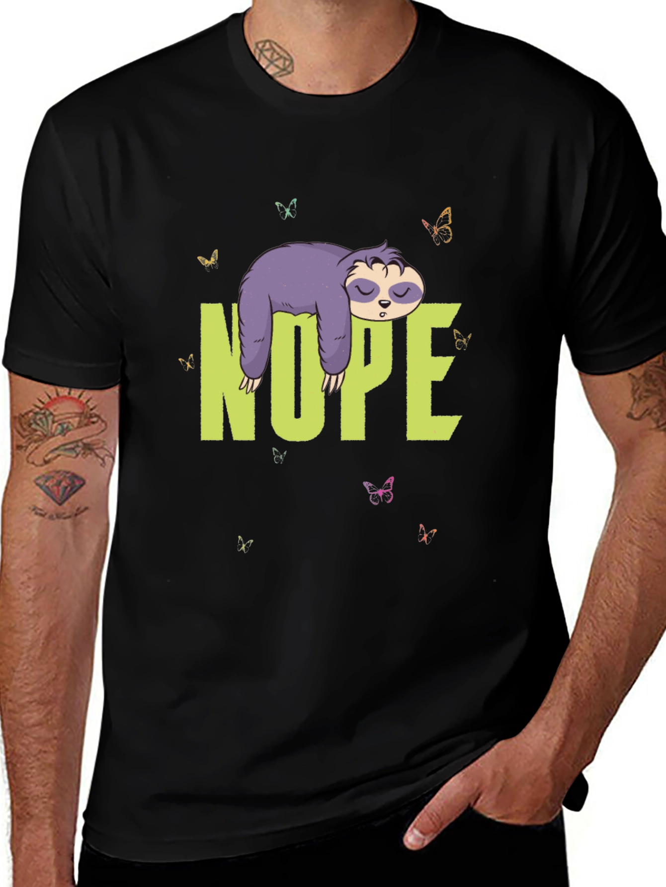 Nope Sloth T-Shirt - Lazy Days