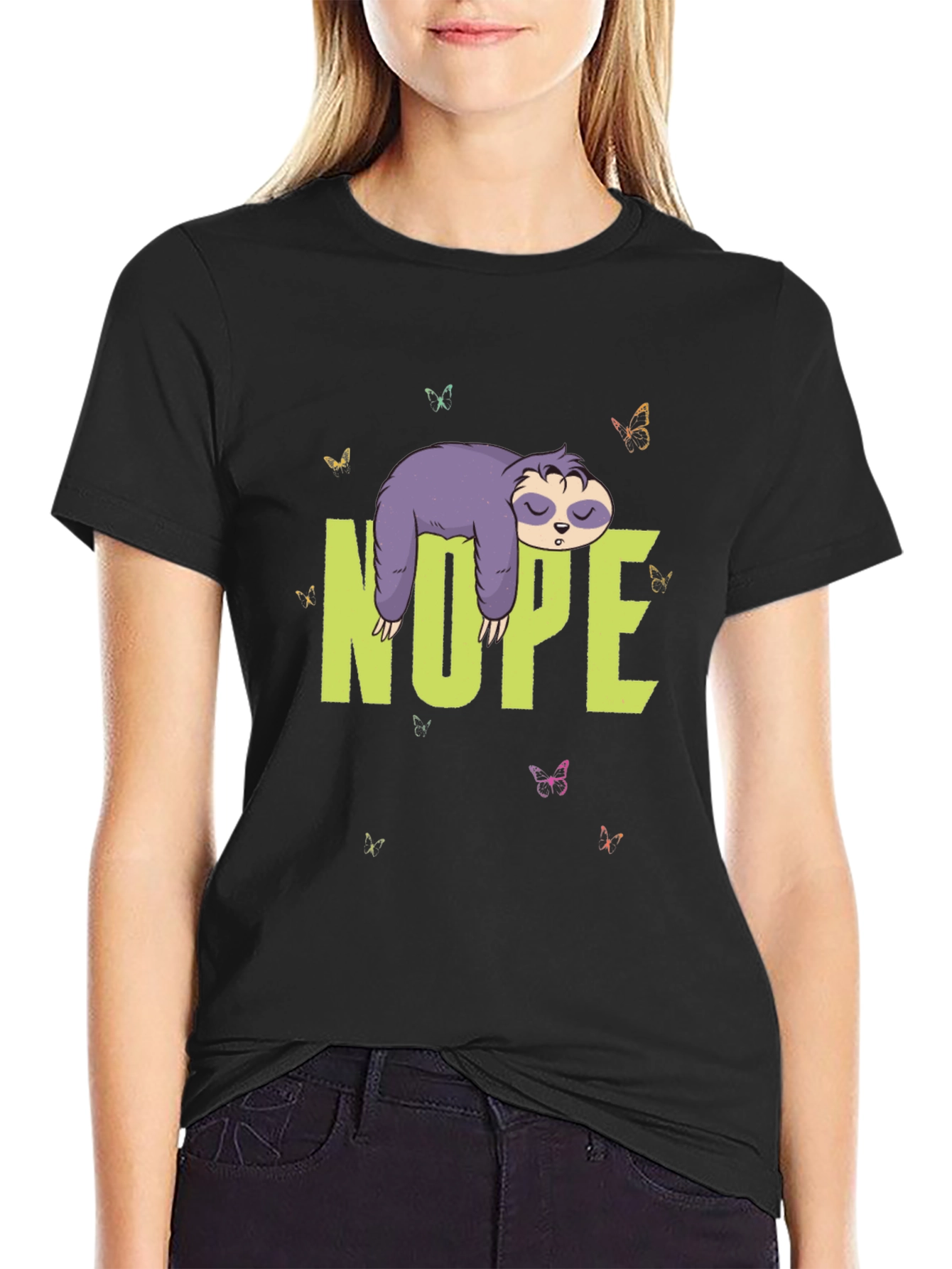 Nope Sloth T-Shirt - Lazy Days