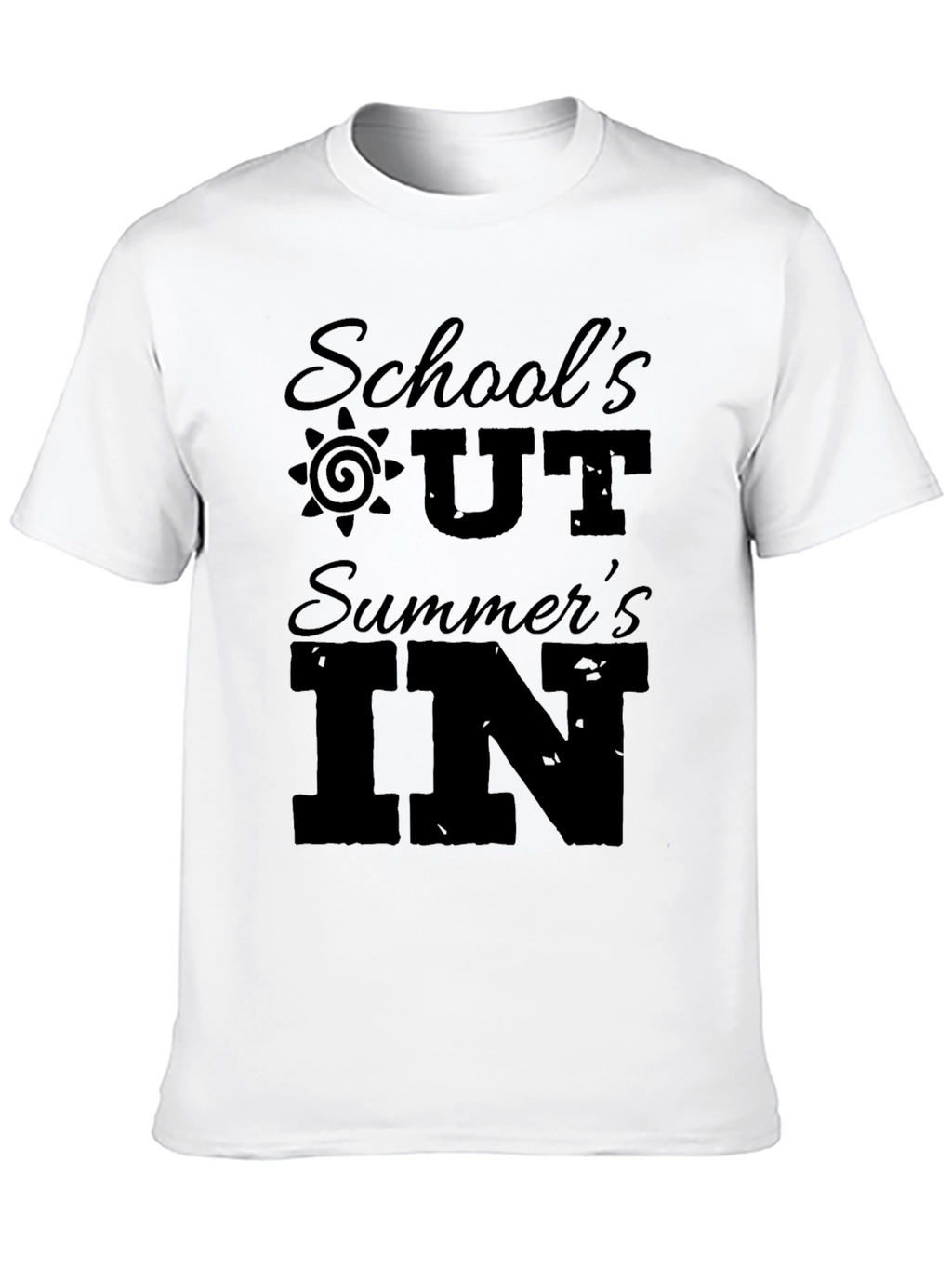 Schools Out Summers In Black Graphic Tee