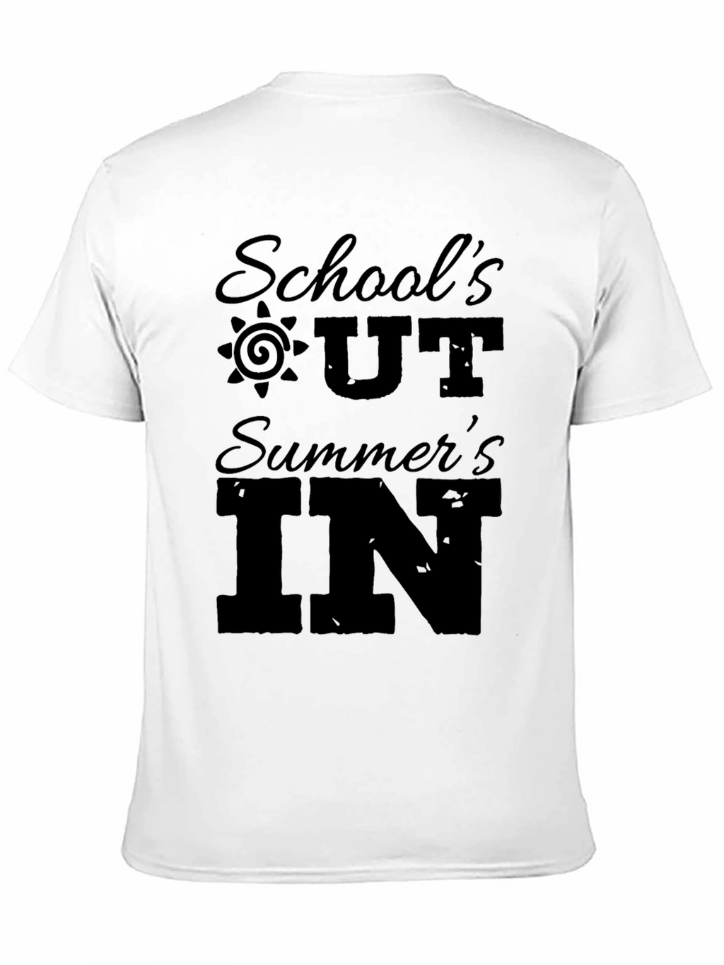 Schools Out Summers In Black Graphic Tee