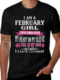 February Girl Heart & Soul Graphic T-Shirt