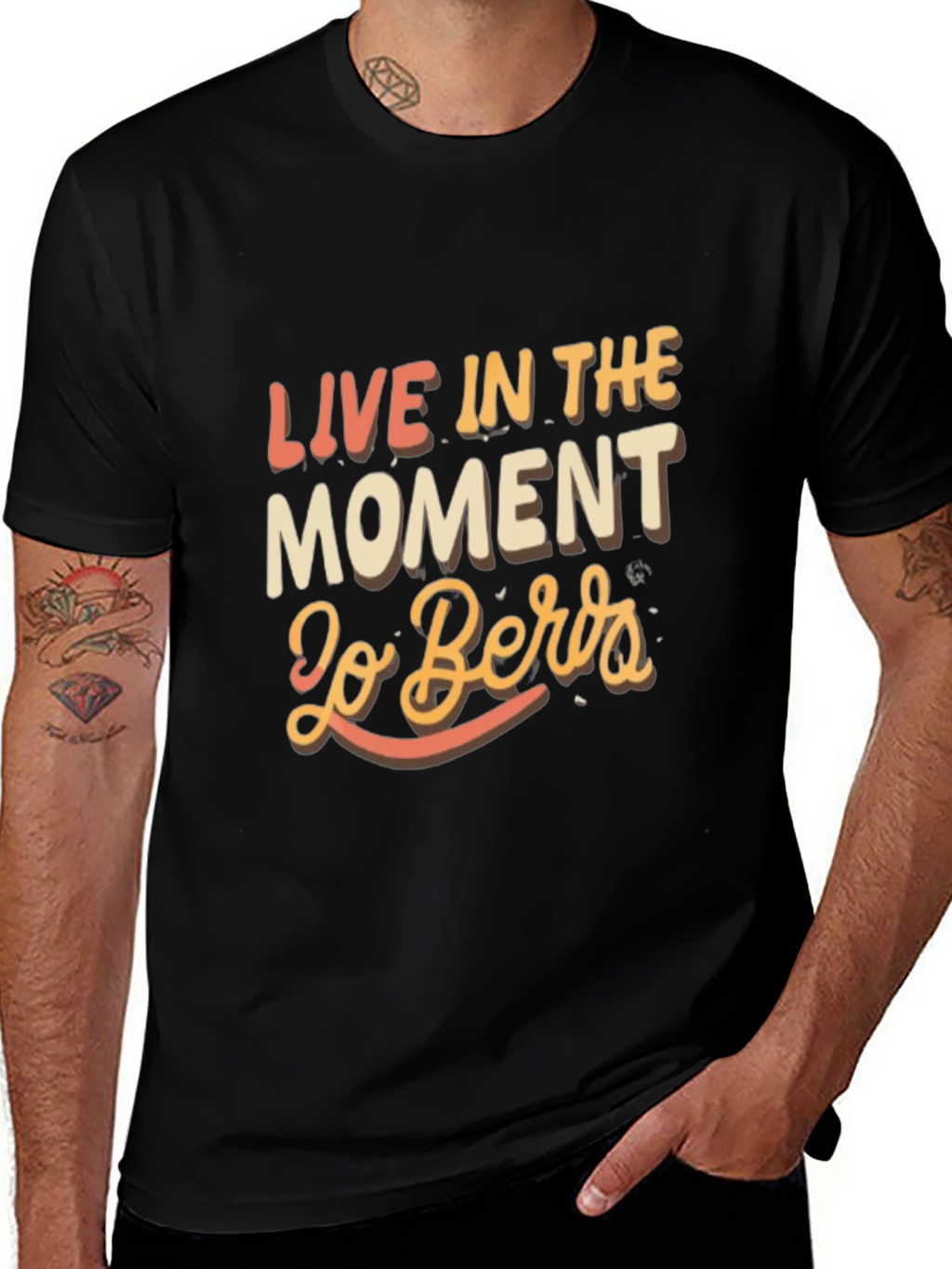 Live In The Moment Black T-Shirt