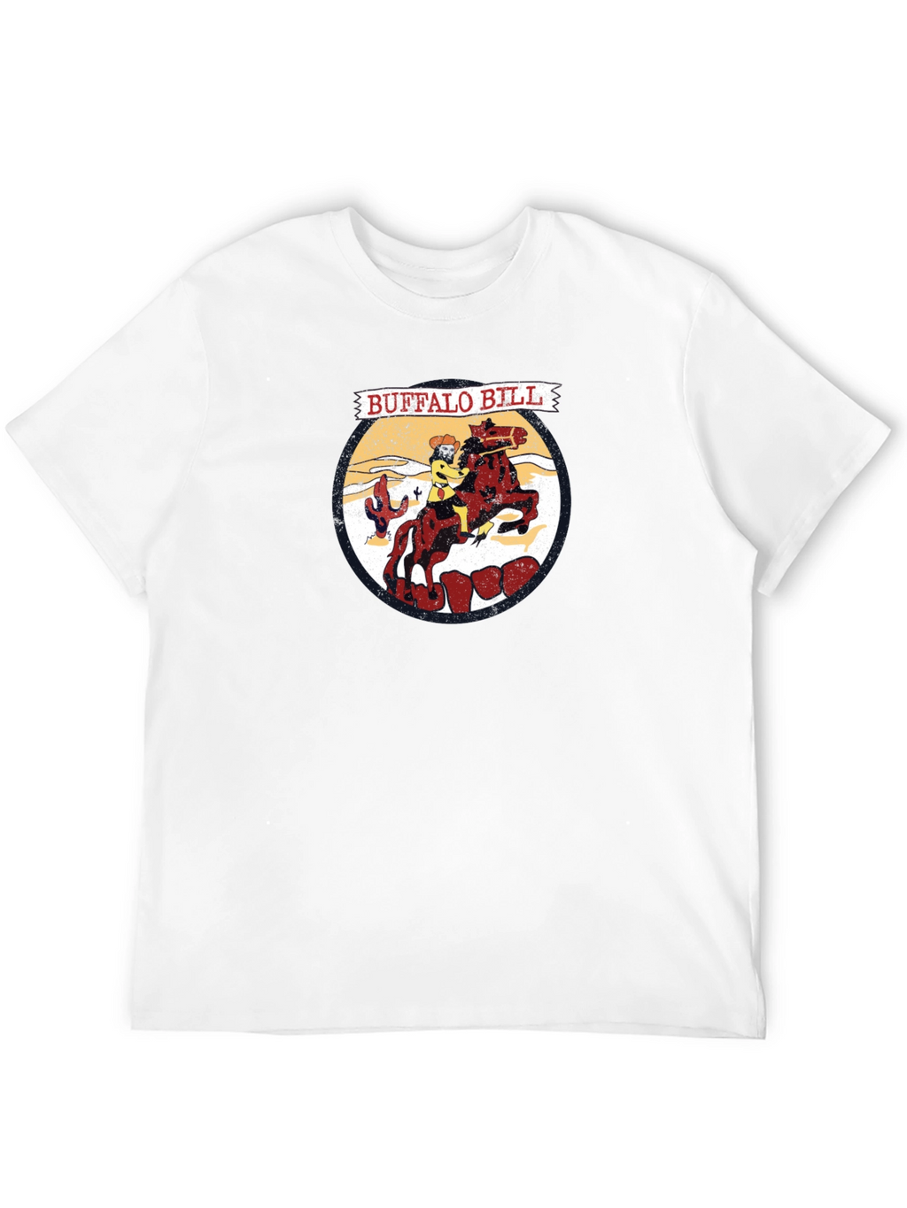 Buffalo Bill Cartoon Graphic T-Shirt