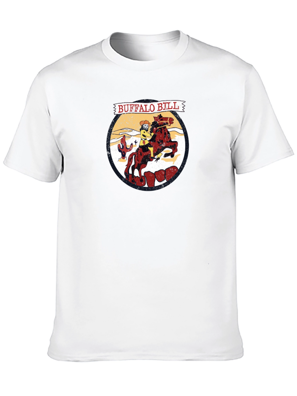 Buffalo Bill Cartoon Graphic T-Shirt