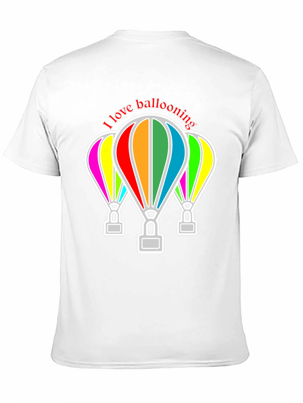 I Love Ballooning Black T-Shirt
