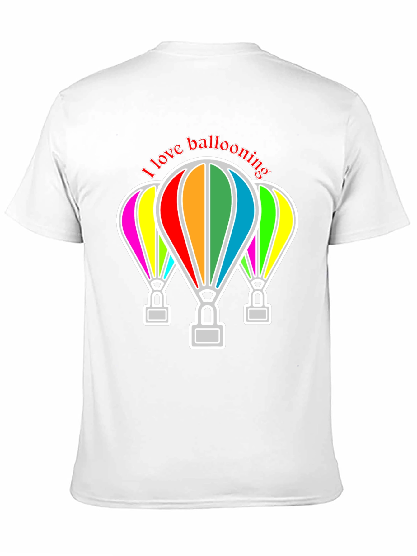 I Love Ballooning Black T-Shirt