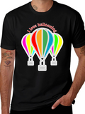 I Love Ballooning Black T-Shirt