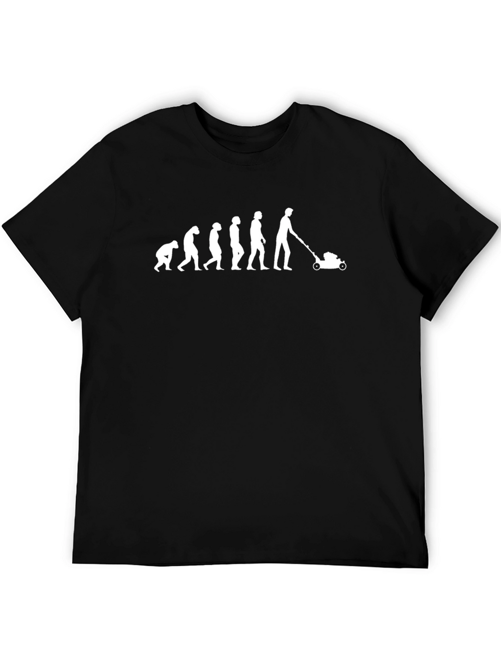 Evolution of Mowing T-Shirt - Black Humor Tee