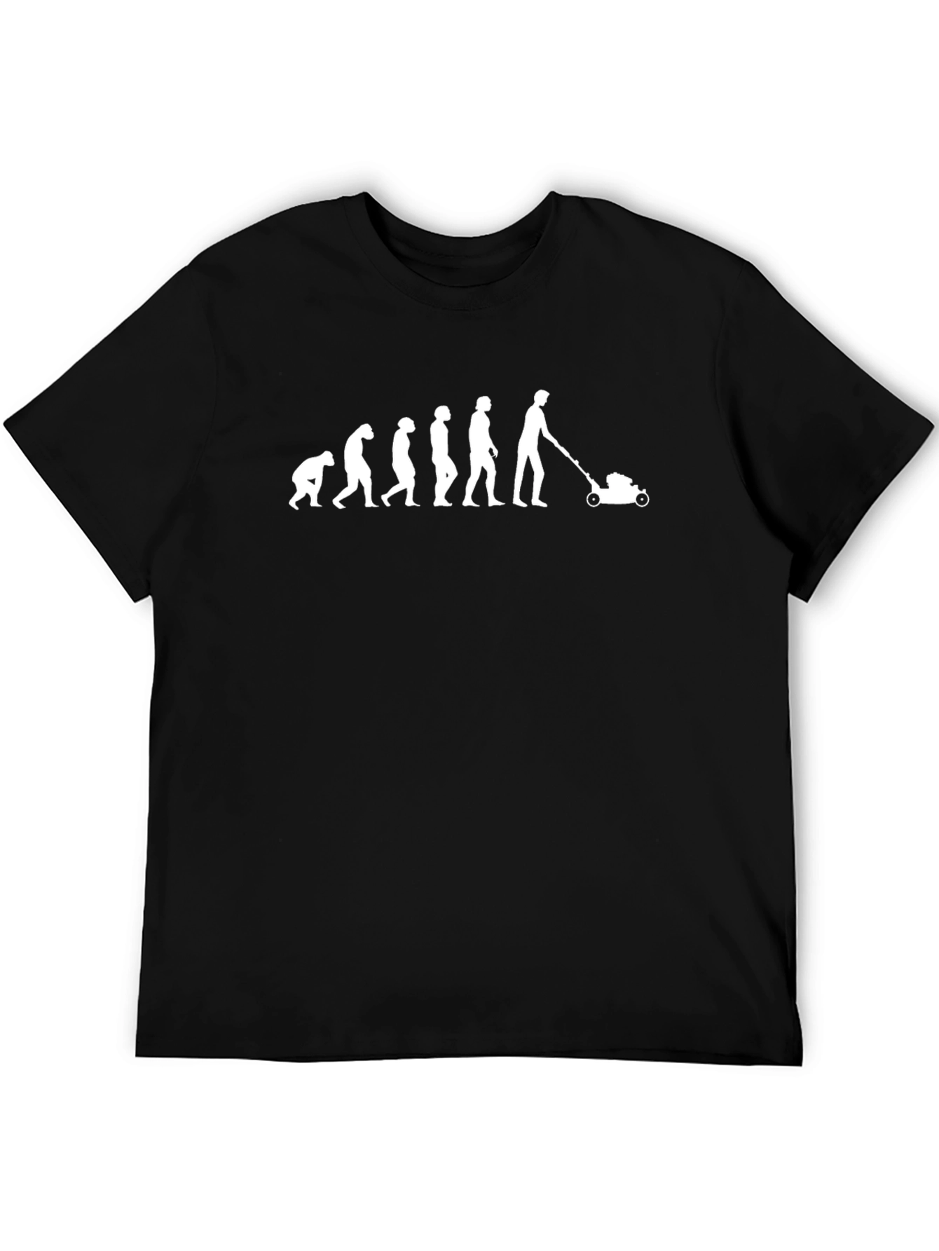Evolution of Mowing T-Shirt - Black Humor Tee
