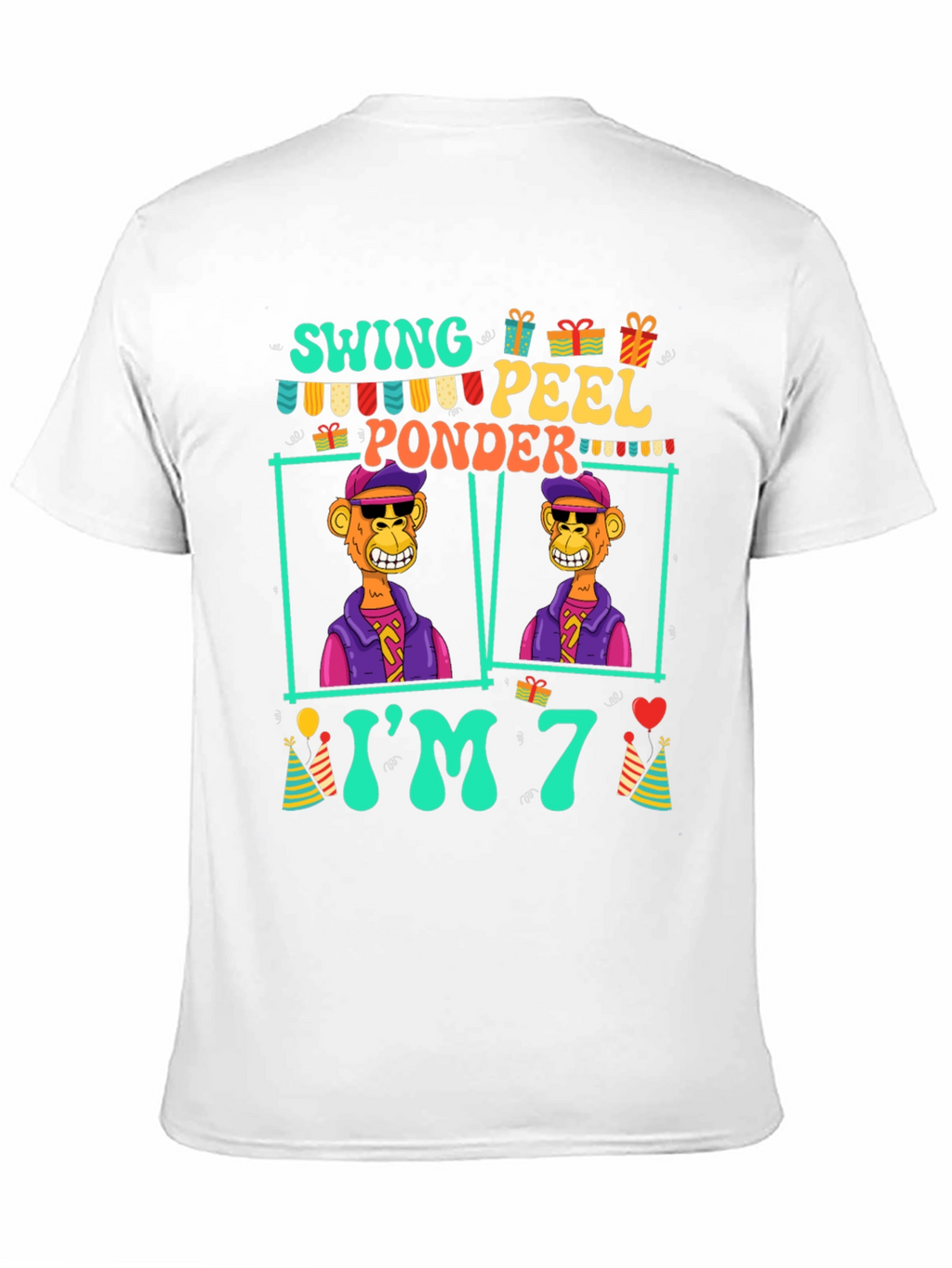 Funny 7th Birthday Ape T-Shirt
