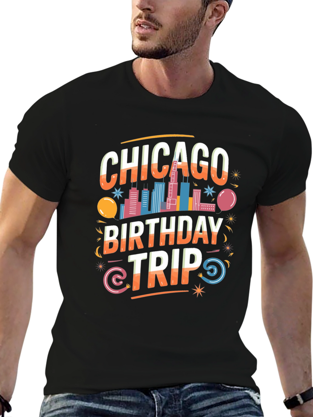 Chicago Birthday Trip Graphic Tee