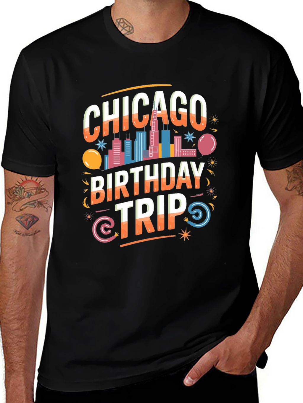 Chicago Birthday Trip Graphic Tee