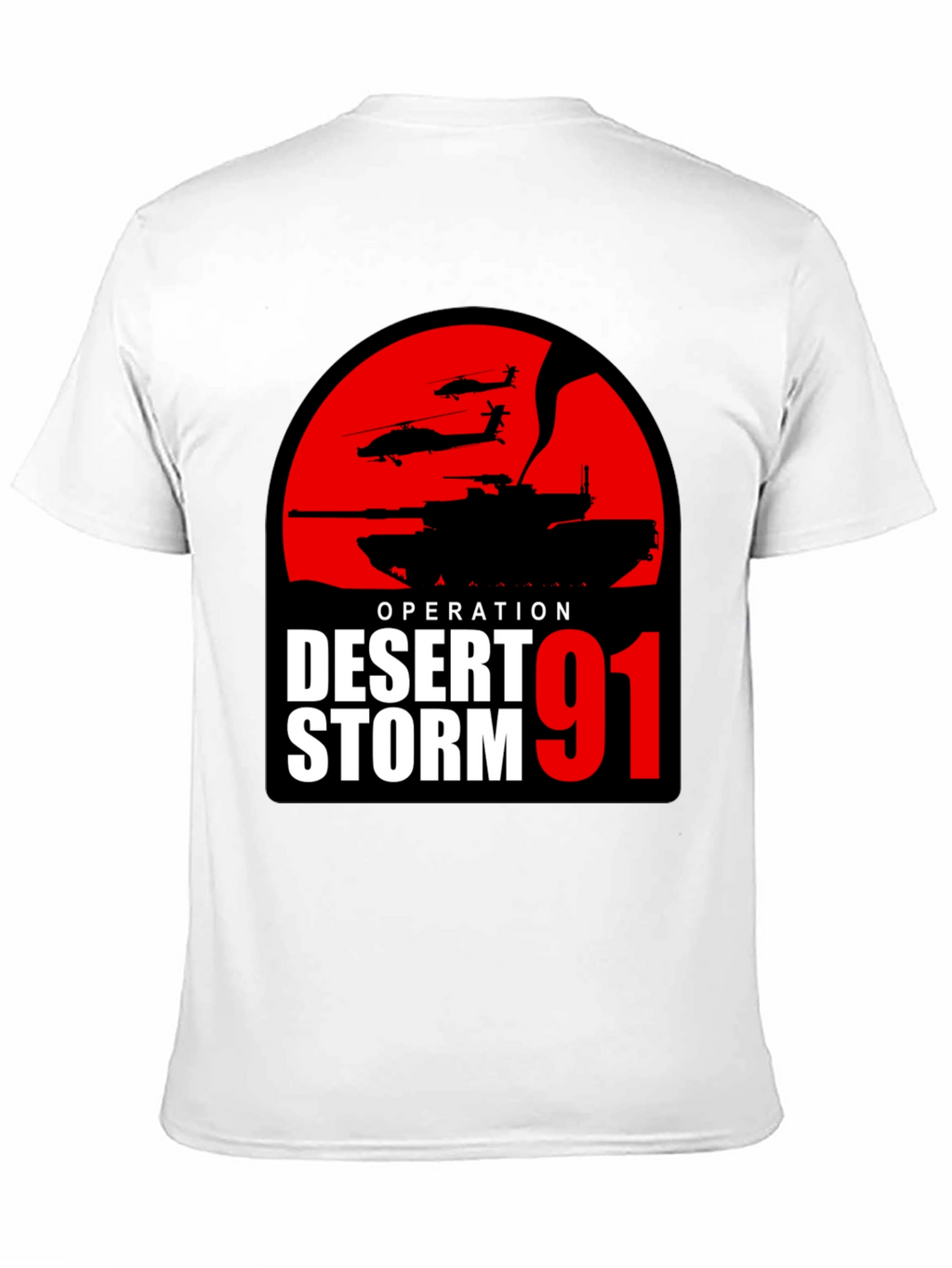 Operation Desert Storm 91 T-Shirt Military Tank Design