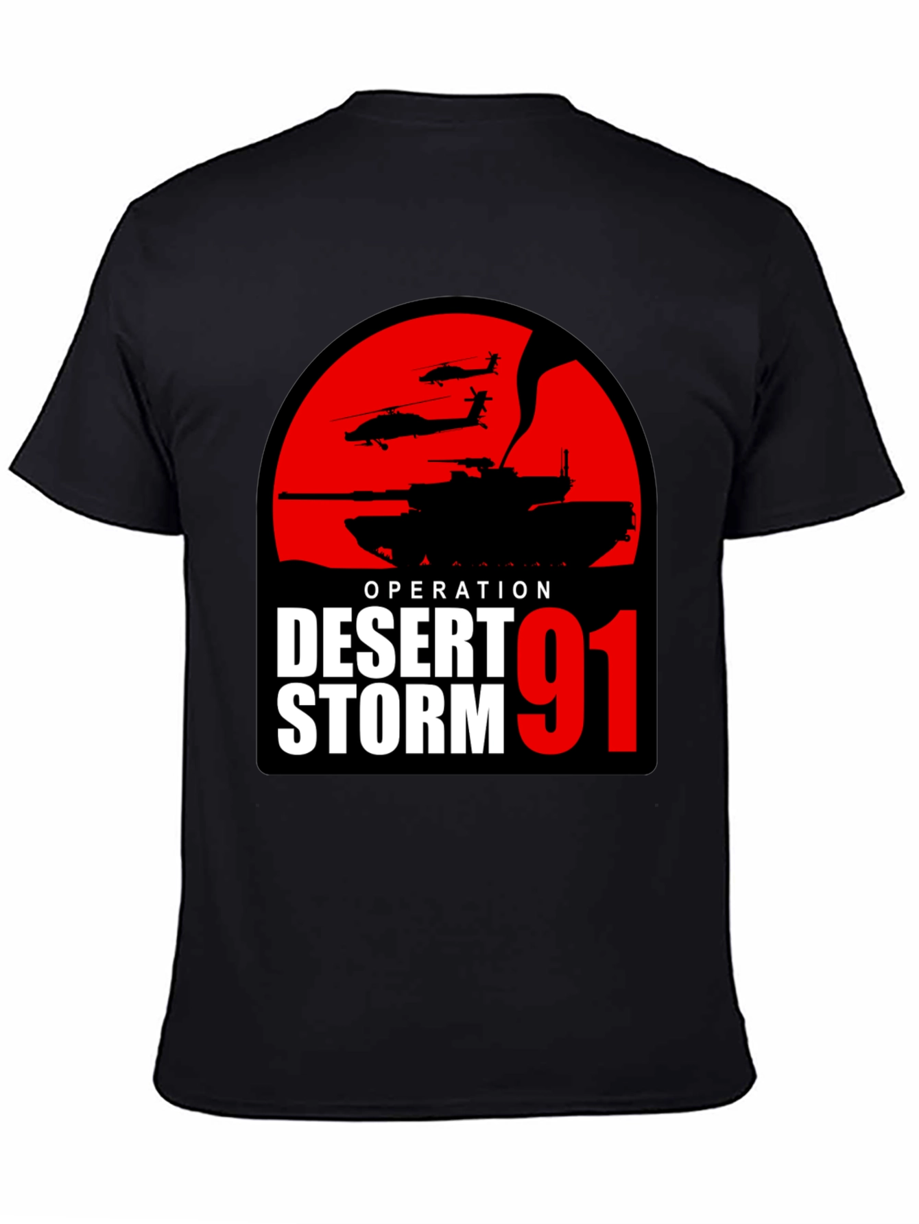 Operation Desert Storm 91 T-Shirt Military Tank Design