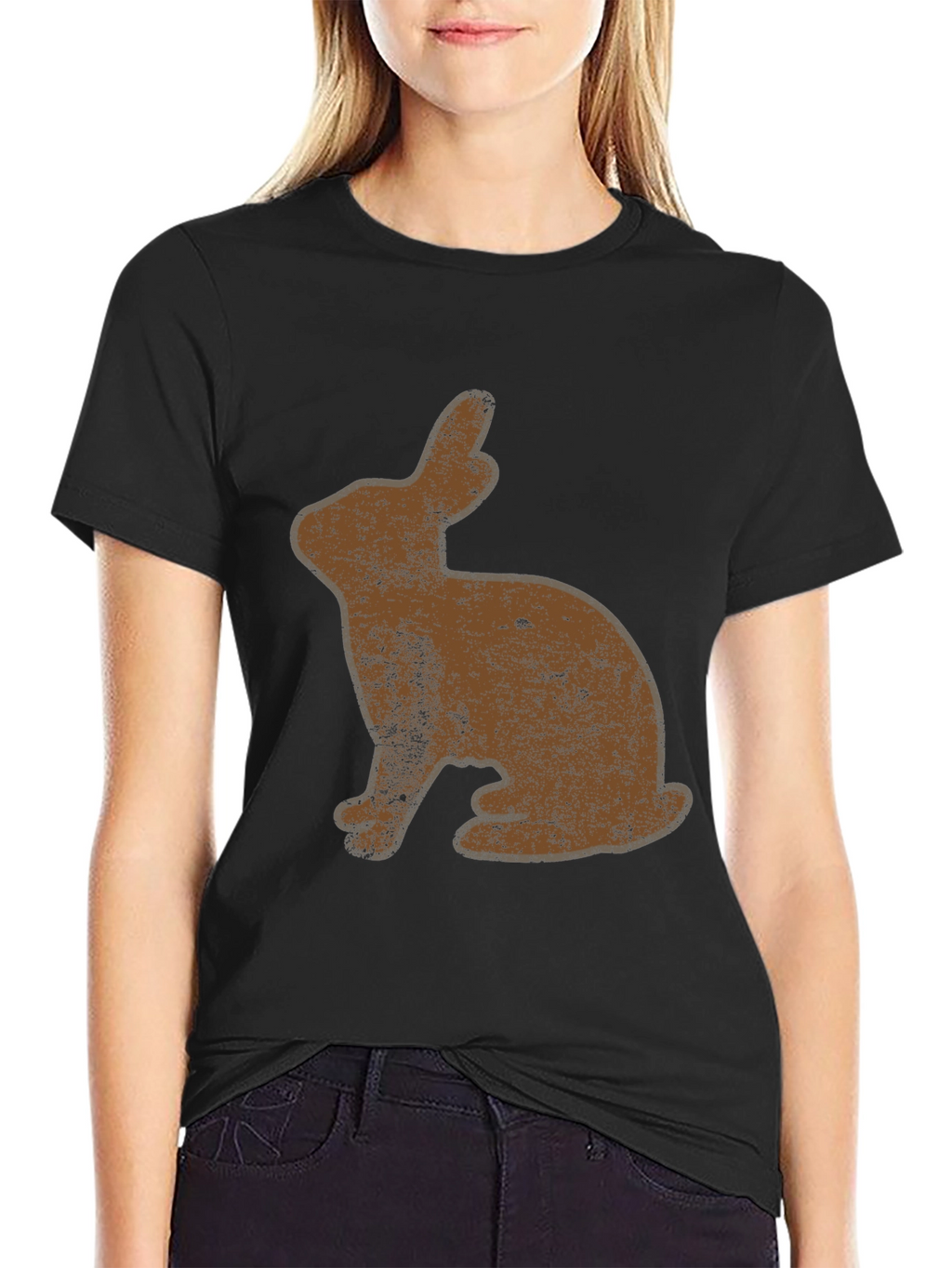 Distressed Bunny Graphic Tee