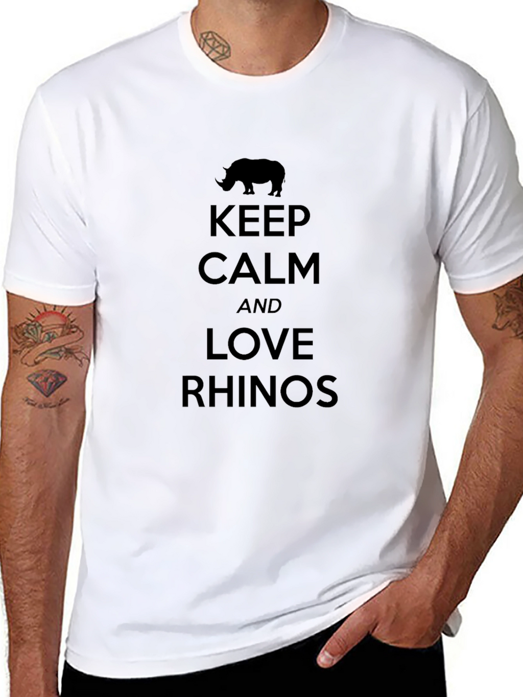 Keep Calm & Love Rhinos T-Shirt