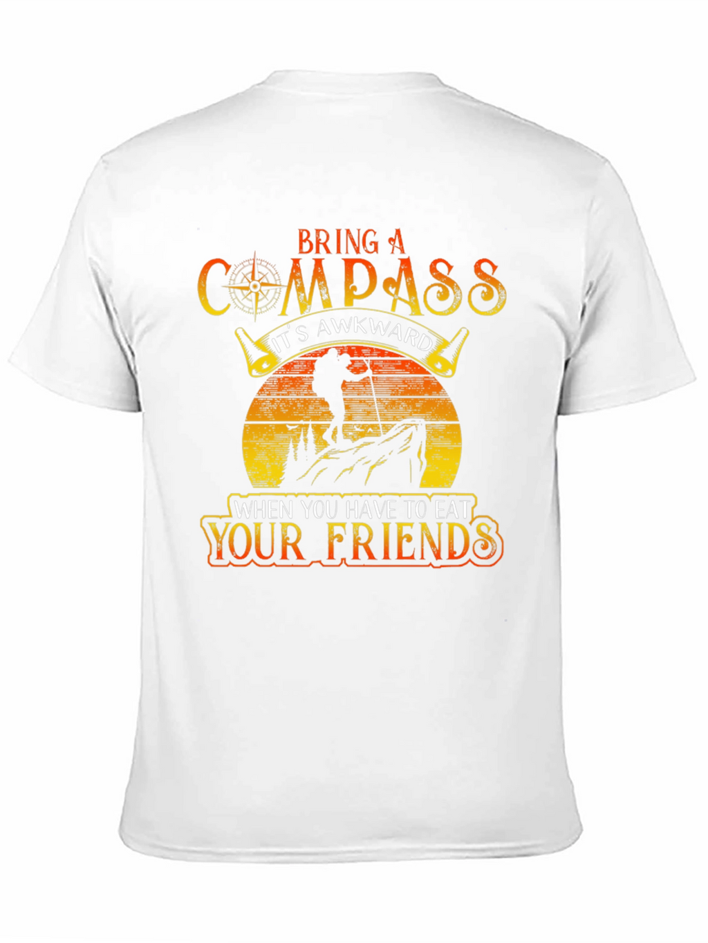 Compass Eat Your Friends Black Graphic Tee