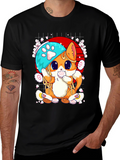 Cute Ramen Cat Graphic Tee