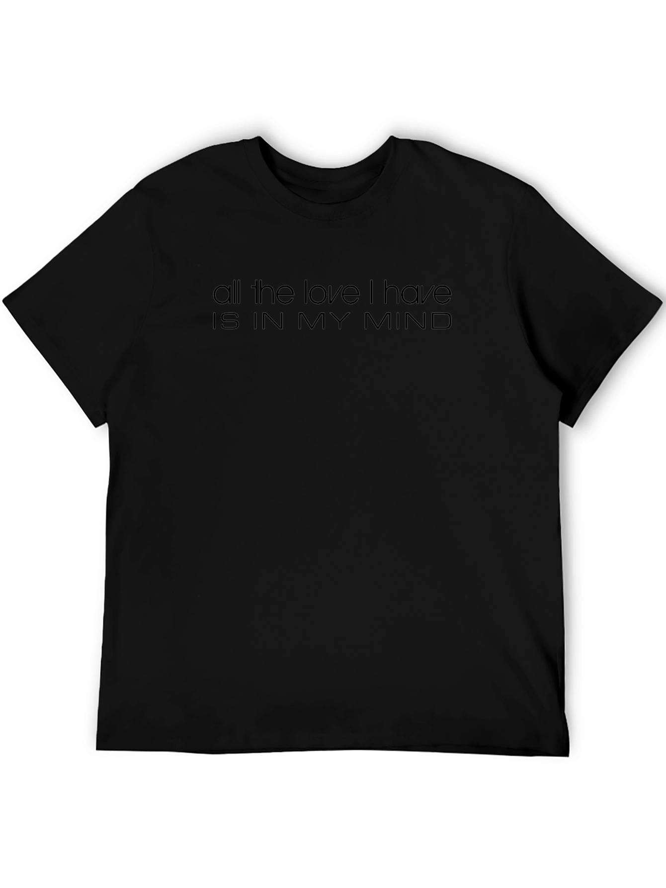 Love in Mind Graphic Tee - Black