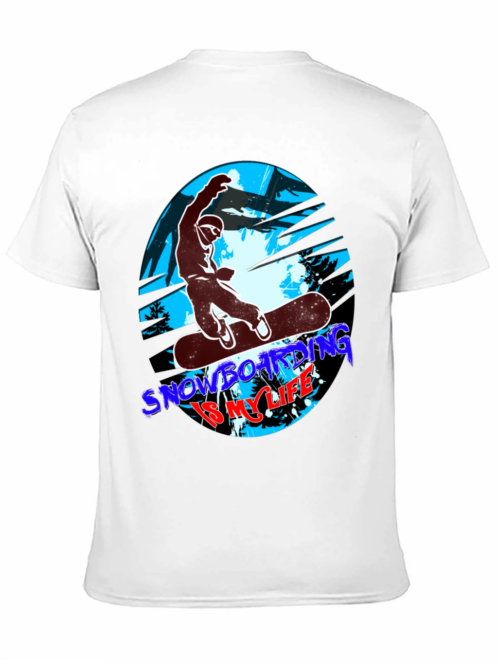 Snowboarding Is My Life T-Shirt - Black