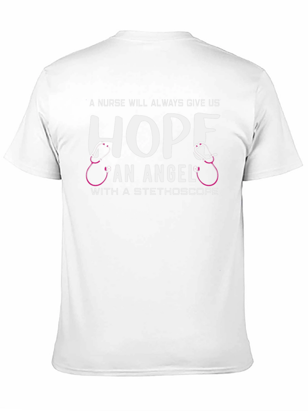 Nurse Angel Hope Stethoscope Graphic T-Shirt